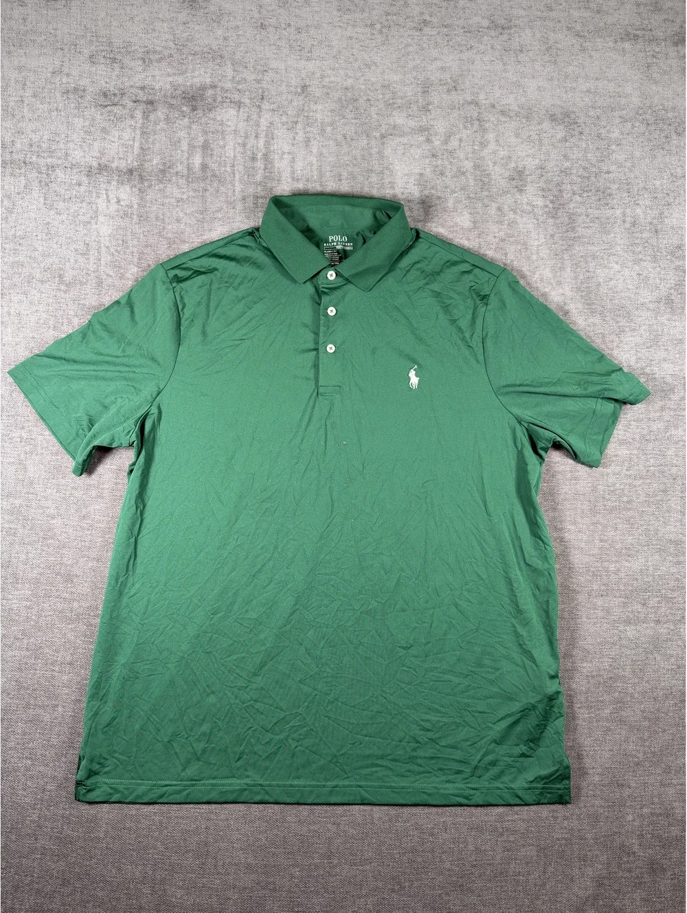 Polo Ralph Lauren Performance Classic Fit Green Polo Shirt Large